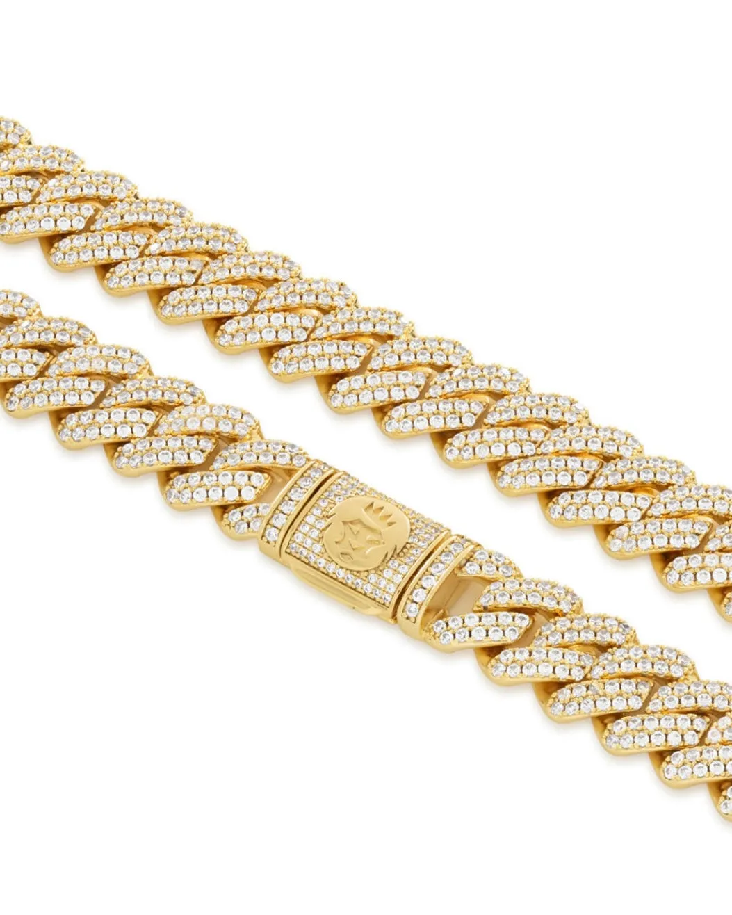 12mm Iced Diamond Cut Miami Cuban Link Chain