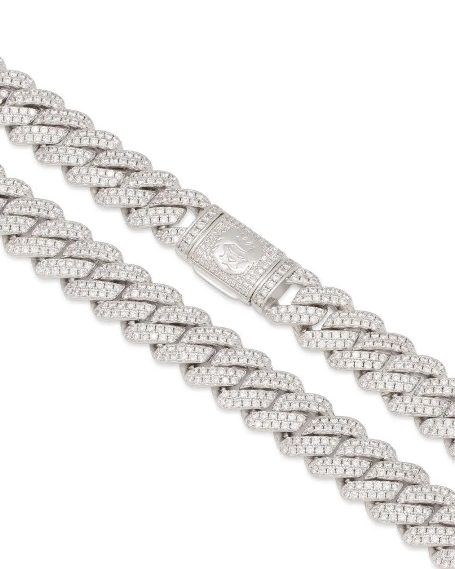 12mm Iced Diamond Cut Miami Cuban Link Chain