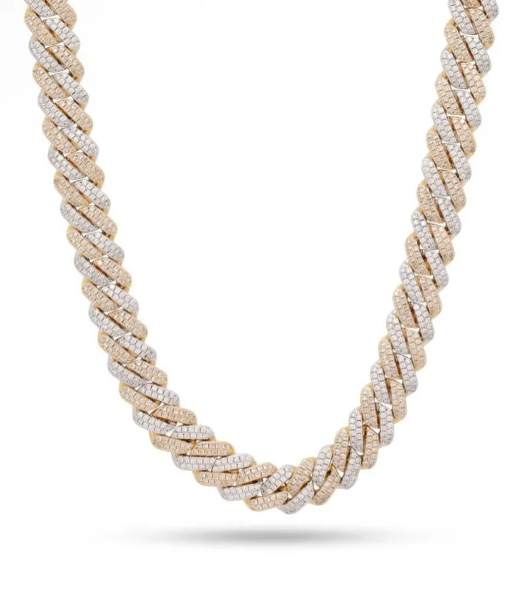 12mm Iced Diamond Cut Miami Cuban Link Chain