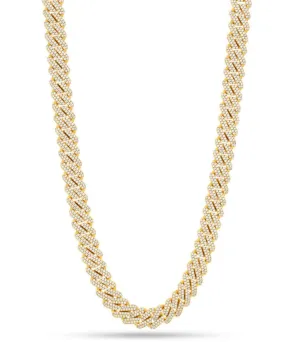 12mm Iced Diamond Cut Miami Cuban Link Chain