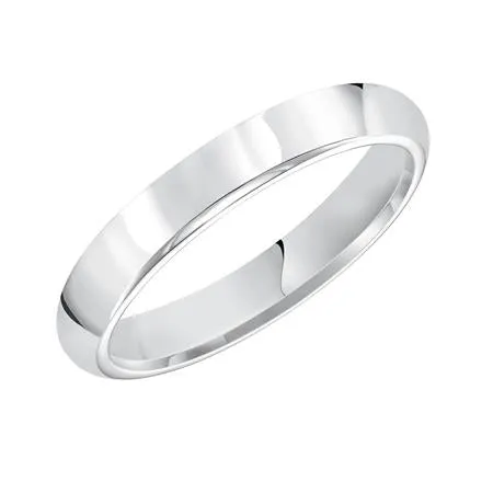 14k White Gold 4MM Comfort Fit Band Size 10.5