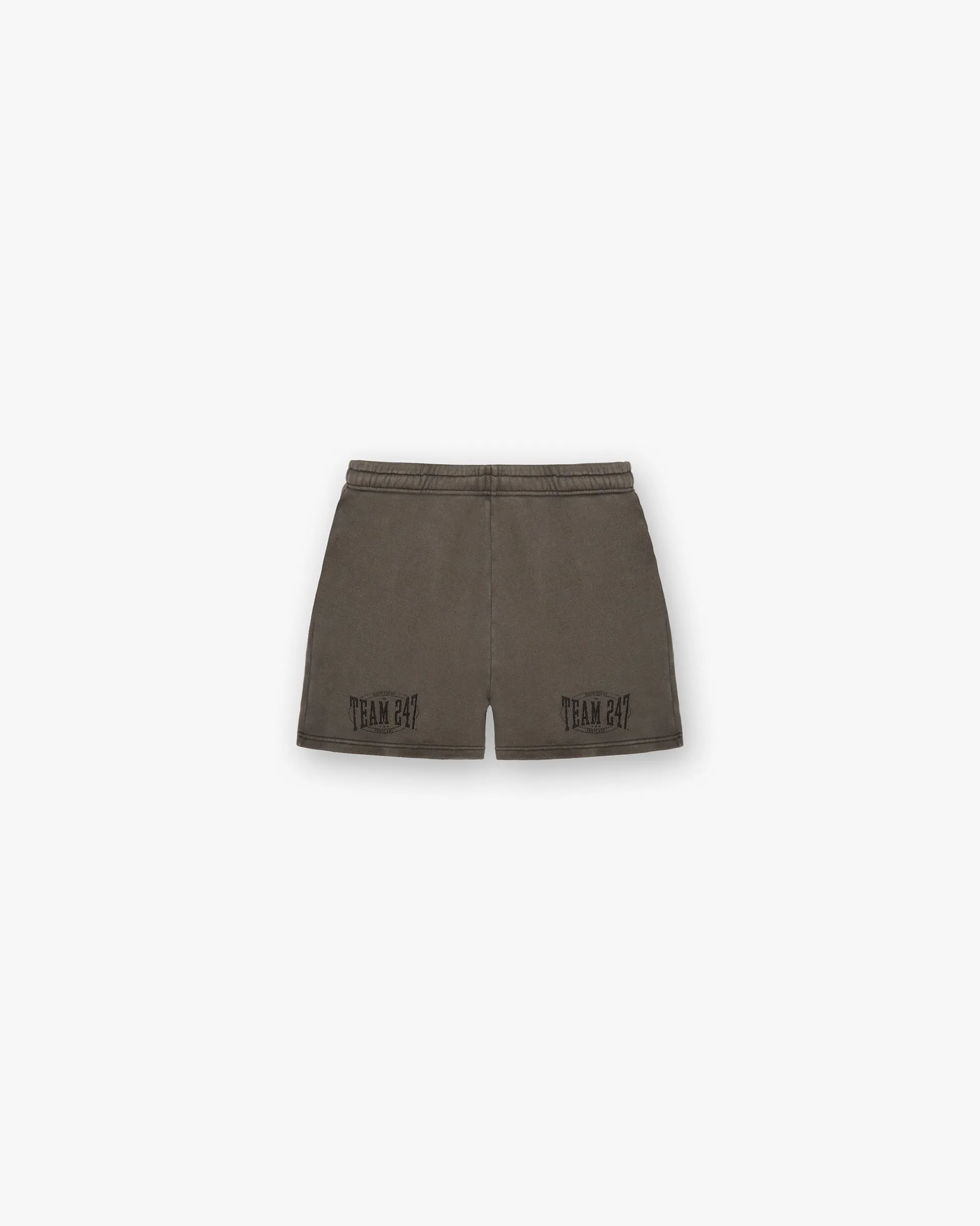 247 X Everlast Training Camp Jersey Shorts - Washed Brown