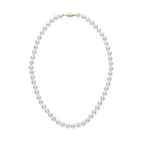 6.0-6.5 mm 16 Inch White Akoya AA  Pearl Necklace