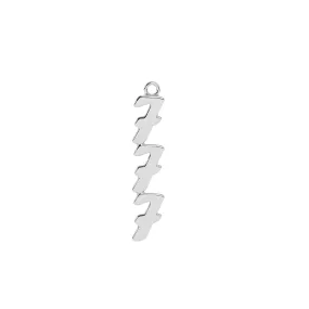 777 Angel Number Charm | Sterling Silver