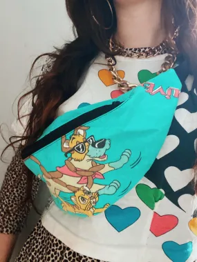 90's fabric bumbag