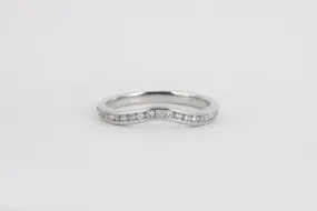 950 Platinum 0.22tcw Diamond Band Size 7.25 (3.51g.)