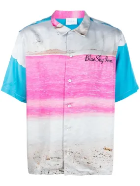 Abstract-Pattern Short-Sleeve Shirt