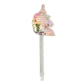 Accessorize London Girl's Reversible Sequin Unicorn Pen