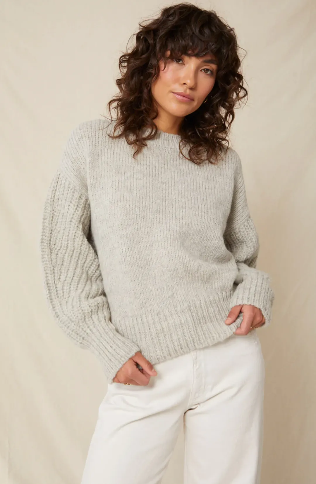 Ada Rib Sweater ~ Snow