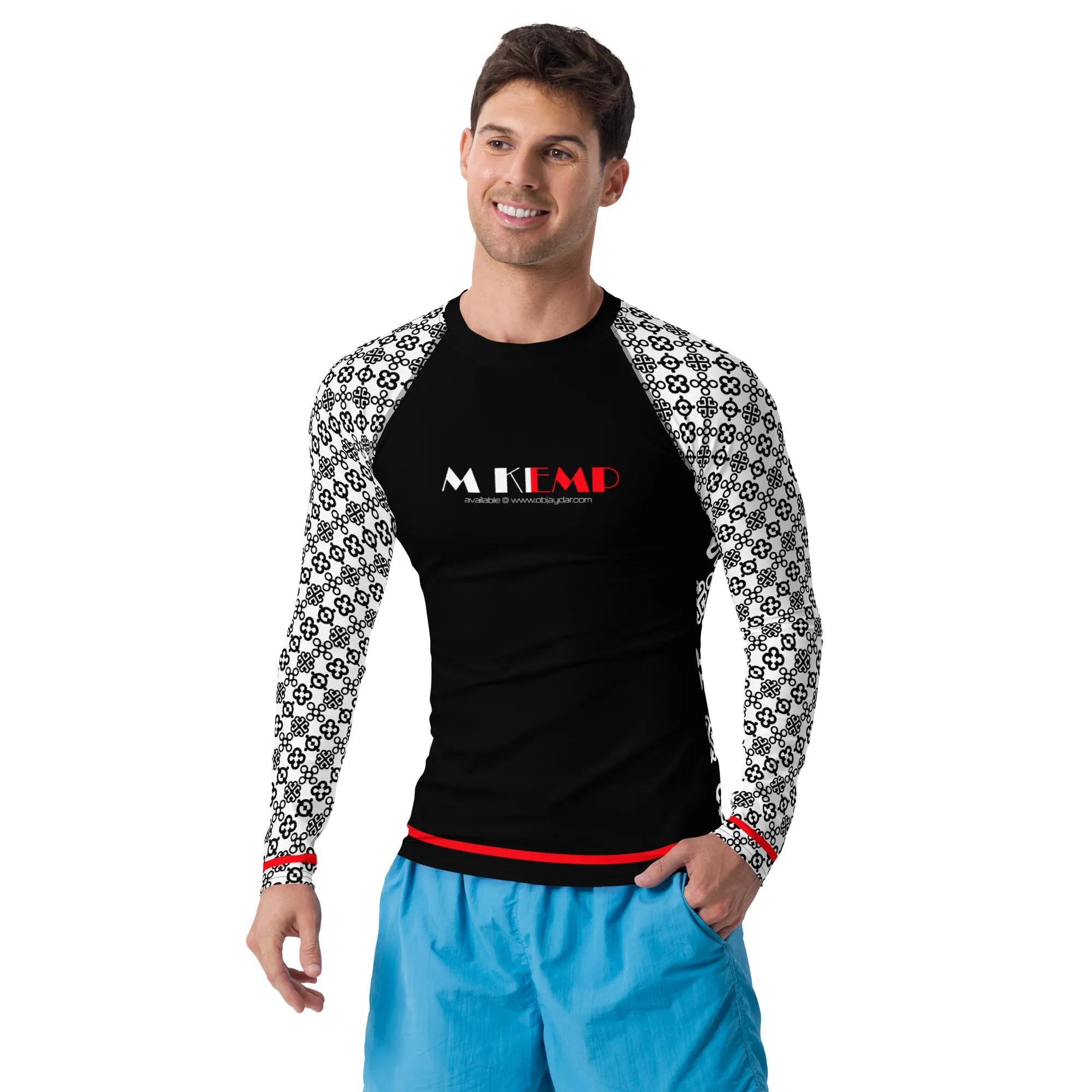 Adinkra Vibes Men's Rash Guard