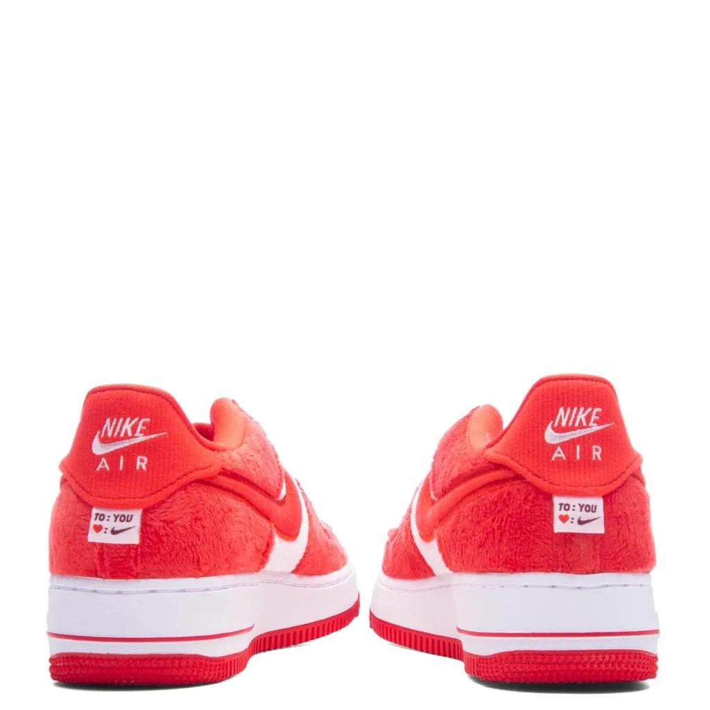 Air Force 1 LV8 2 (GS) 'Valentine's Day'- Fire Red/Light Crimson/Pink Foam