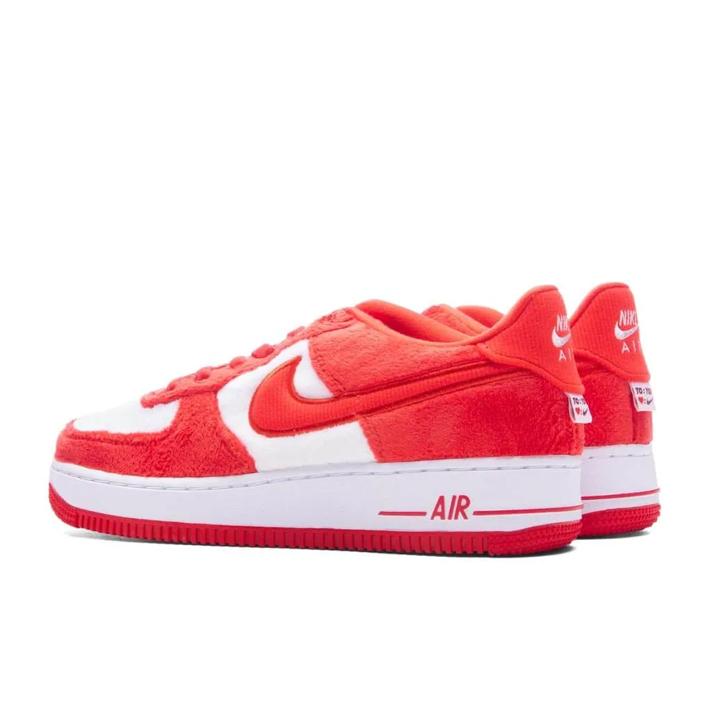 Air Force 1 LV8 2 (GS) 'Valentine's Day'- Fire Red/Light Crimson/Pink Foam