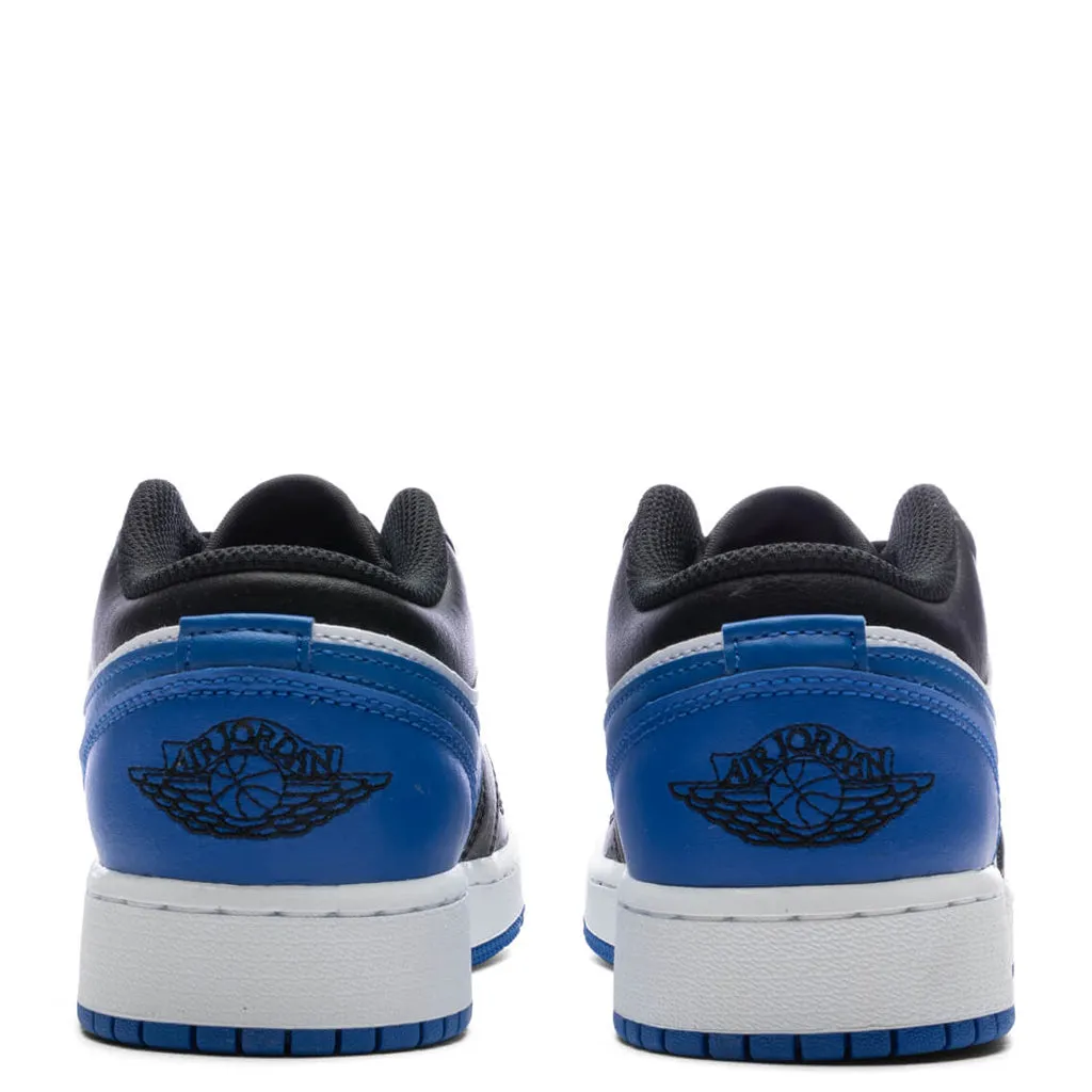 Air Jordan 1 Low (GS) - White/Royal Blue/Black