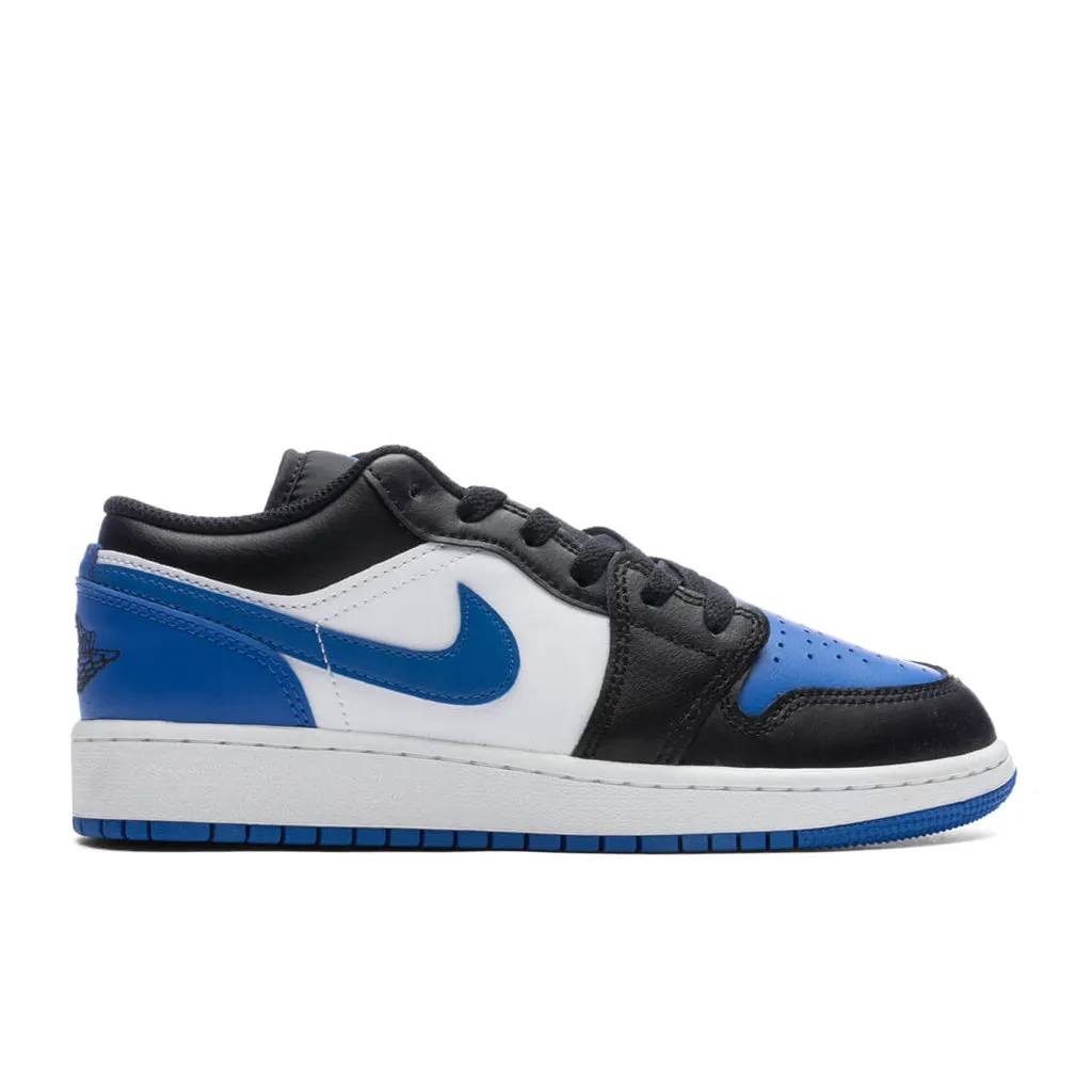 Air Jordan 1 Low (GS) - White/Royal Blue/Black