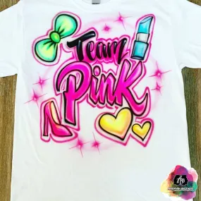 Airbrush Team Pink Shirt Design