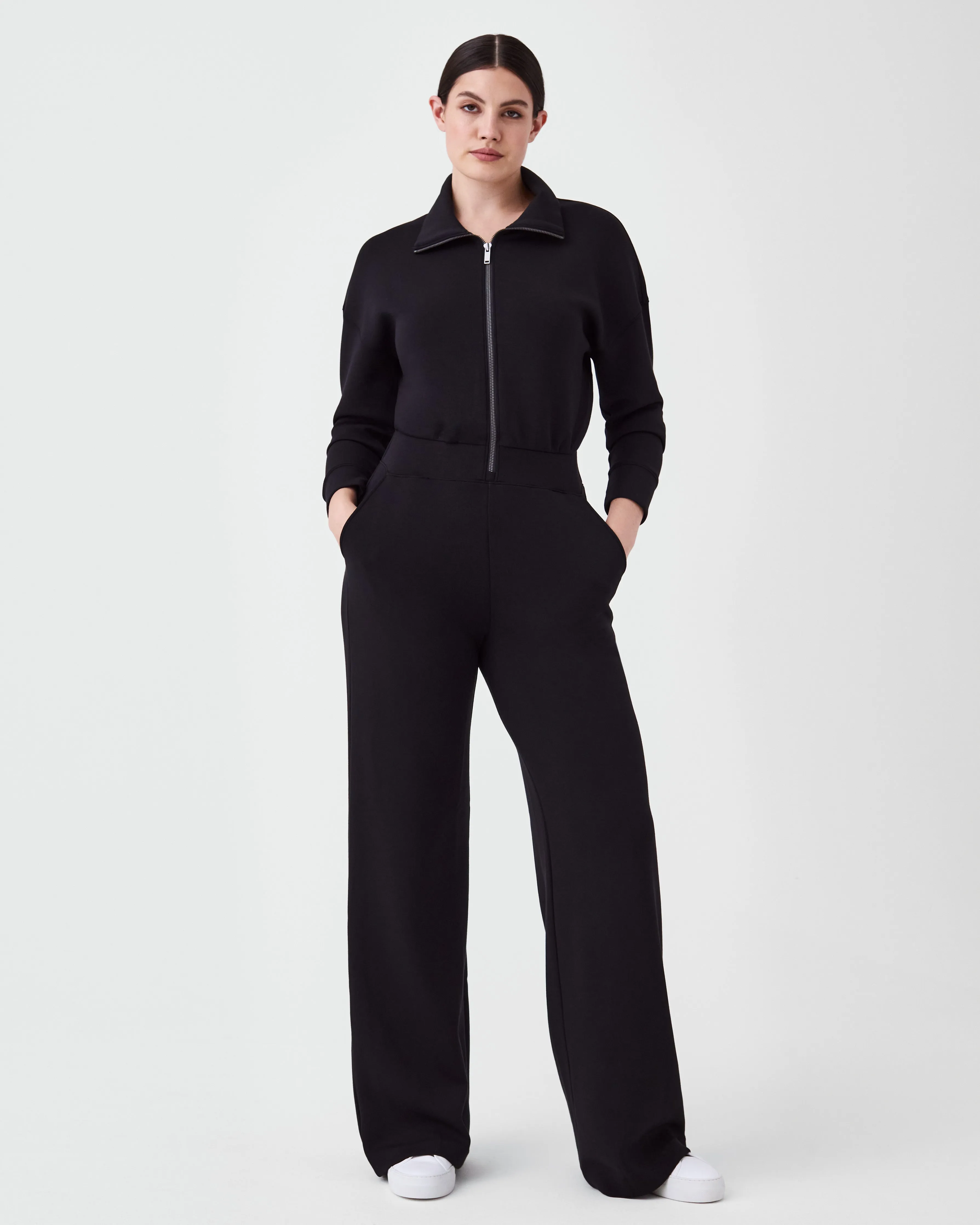 AirEssentials Long Sleeve Wide Leg Jumpsuit