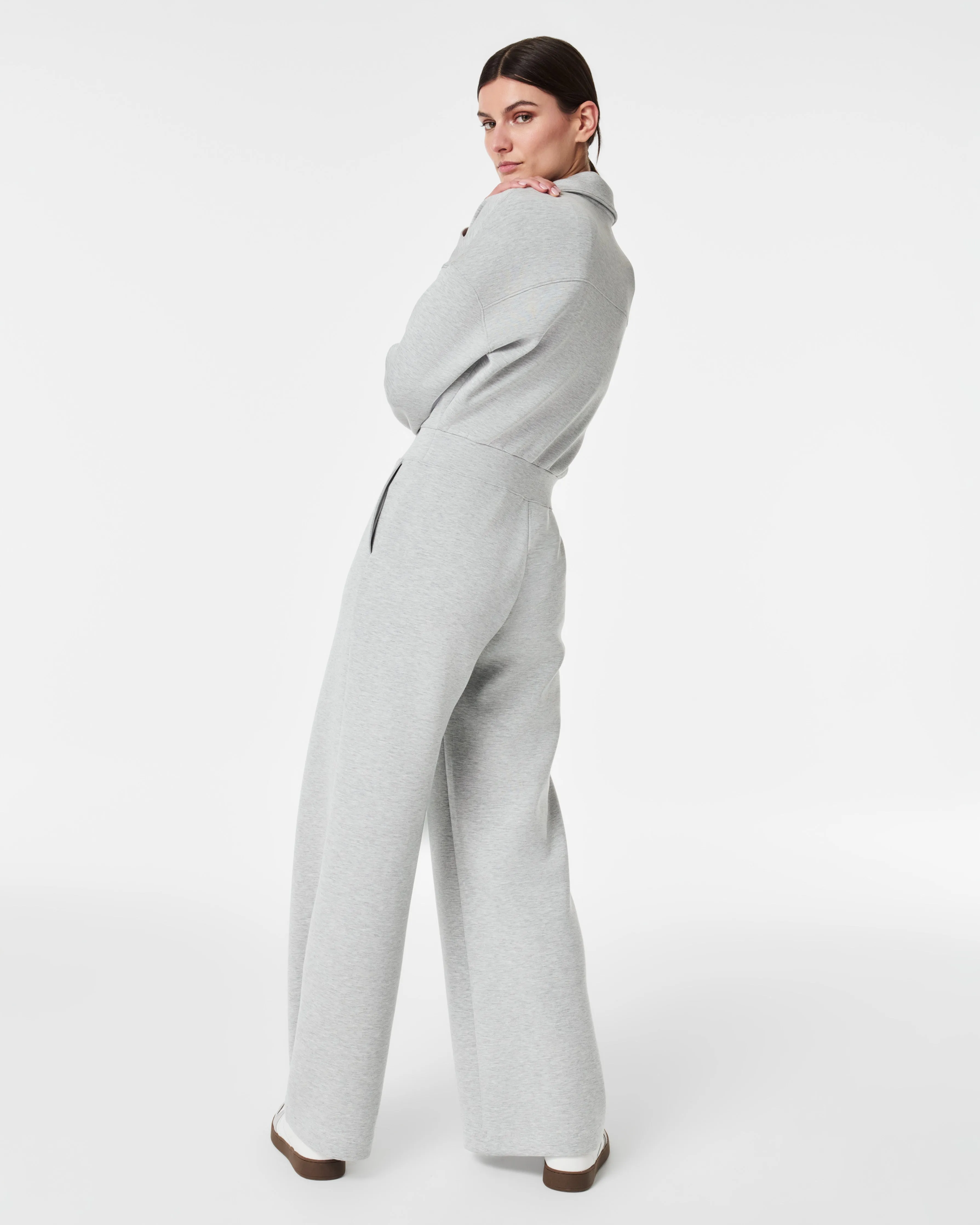 AirEssentials Long Sleeve Wide Leg Jumpsuit