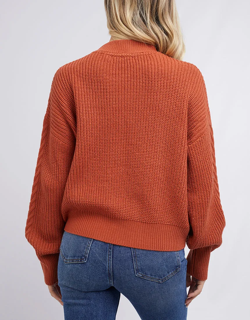 All About Eve Rumi Knit Sweater Rust