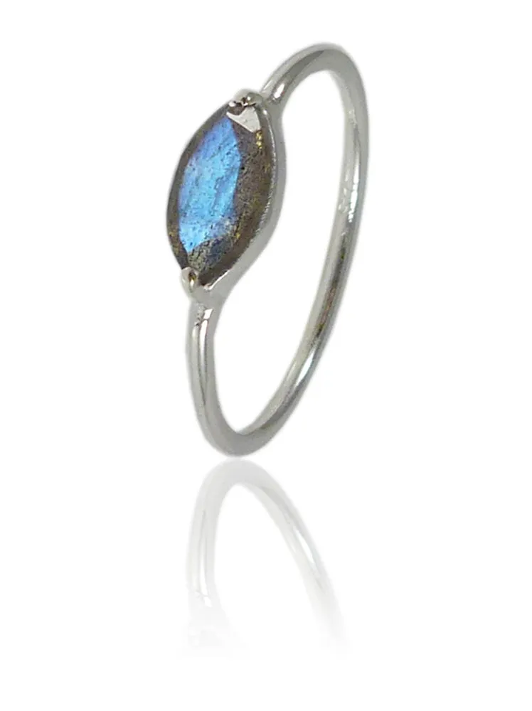 Amazon Stacking Leaf Ring Labradorite