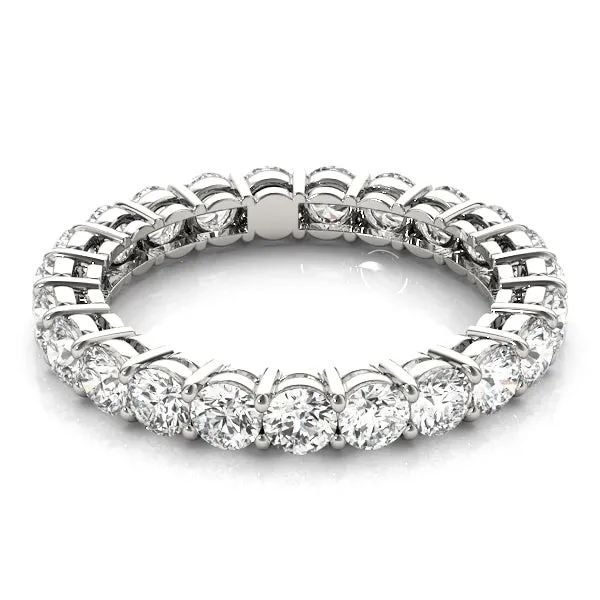 AMOUR 2.9 Carat Diamond Eternity Band in 14K/ 18K/ Platinum GIA Graded 15 pointer G Color SI1 Clarity By Mike Nekta SIZE 5