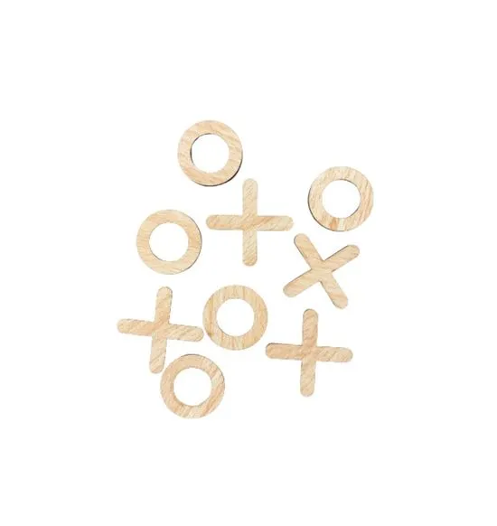 Ancient Living Tic Tac Toe Wooden Board Game