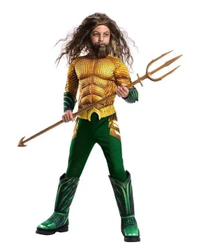 Aquaman Deluxe Costume for Kids - Warner Bros Aquaman