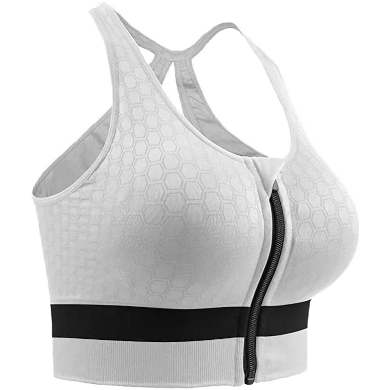 Ariana Zip Front Gym Bra