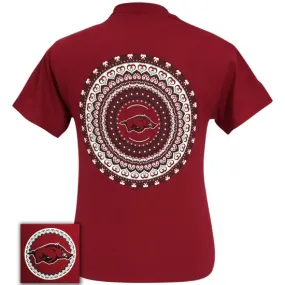 Arkansas Razorbacks Preppy Mandala T-Shirt