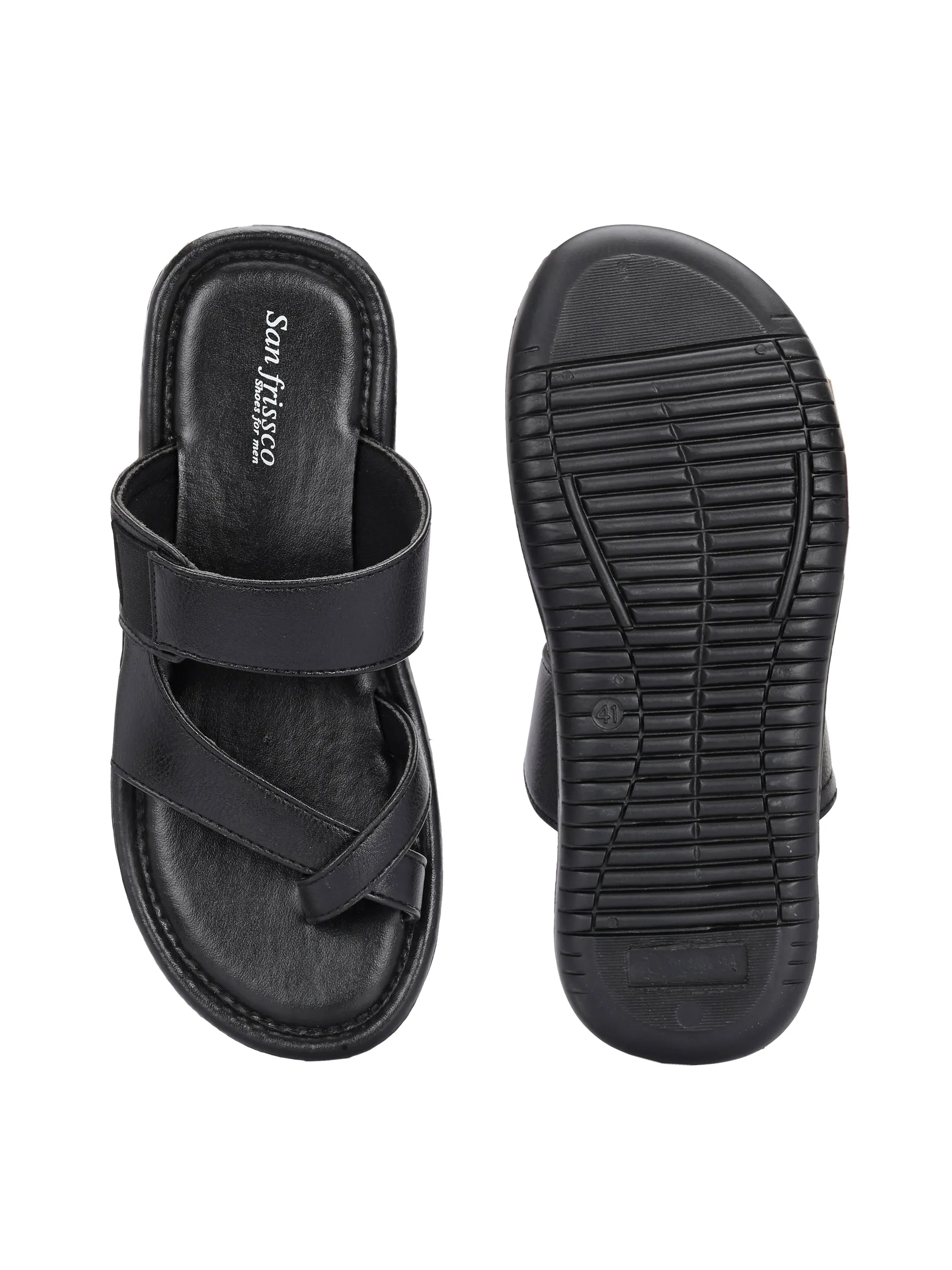 Artisan Black Comfort Slippers