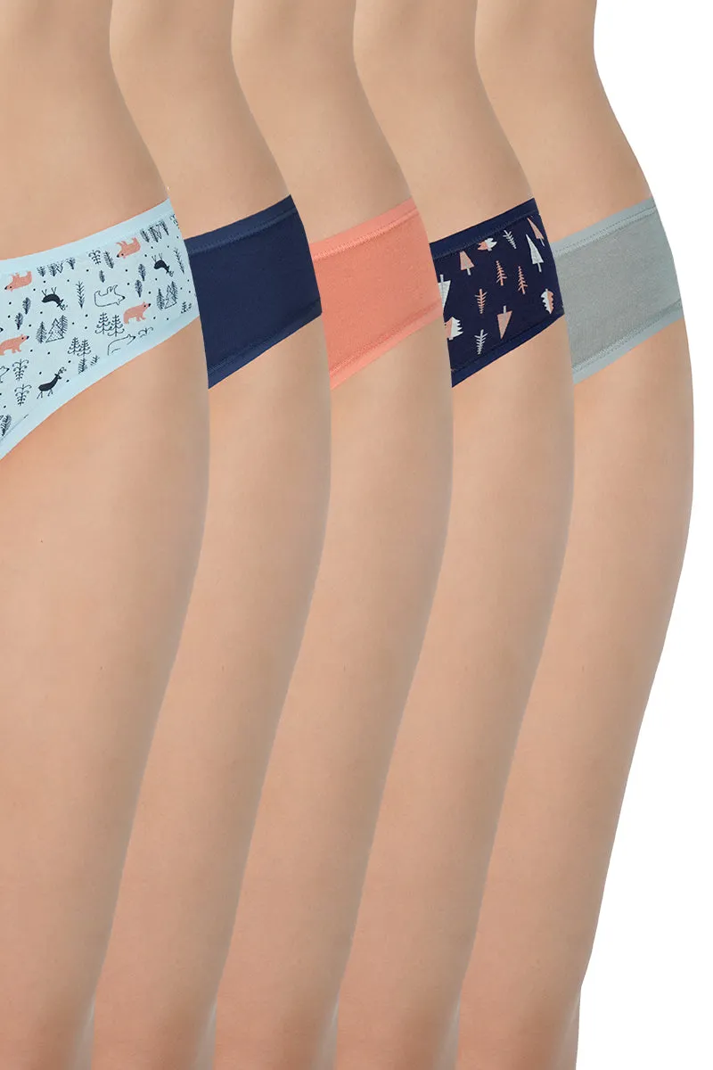 Assorted Low Rise Bikini (Pack of 5)