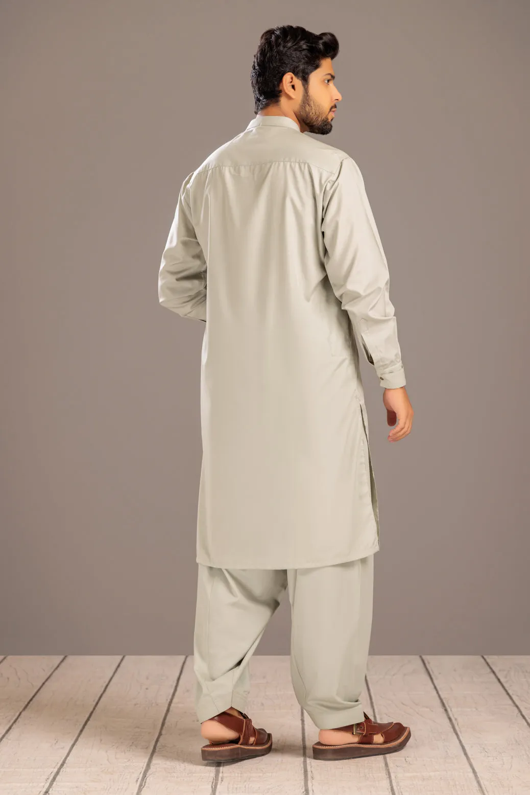 AVACADO-BLENDED-KURTA SHALWAR- (KSRS23-077)