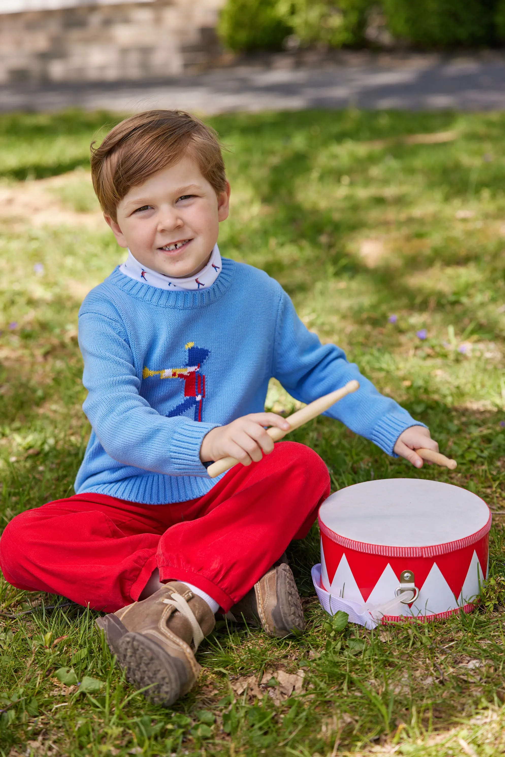 Banded Pant - Red Corduroy