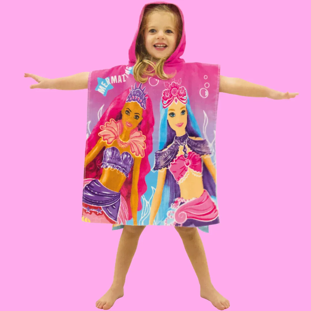 Barbie Mermazing Hooded Towel Poncho