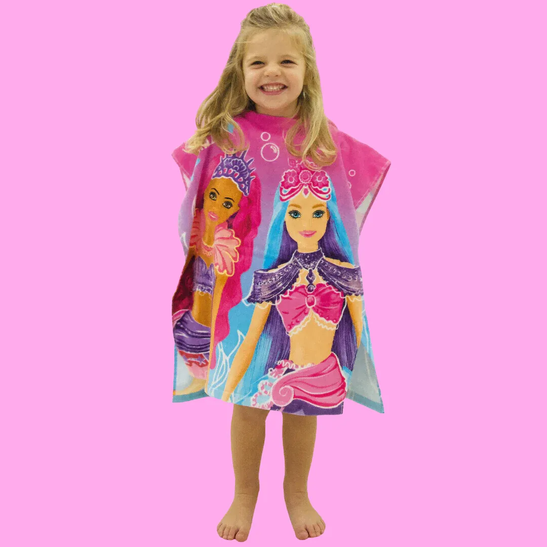 Barbie Mermazing Hooded Towel Poncho