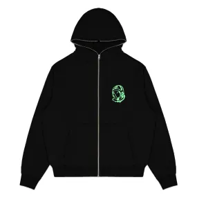 BBC BLACK "HELMET" ZIP HOODIE