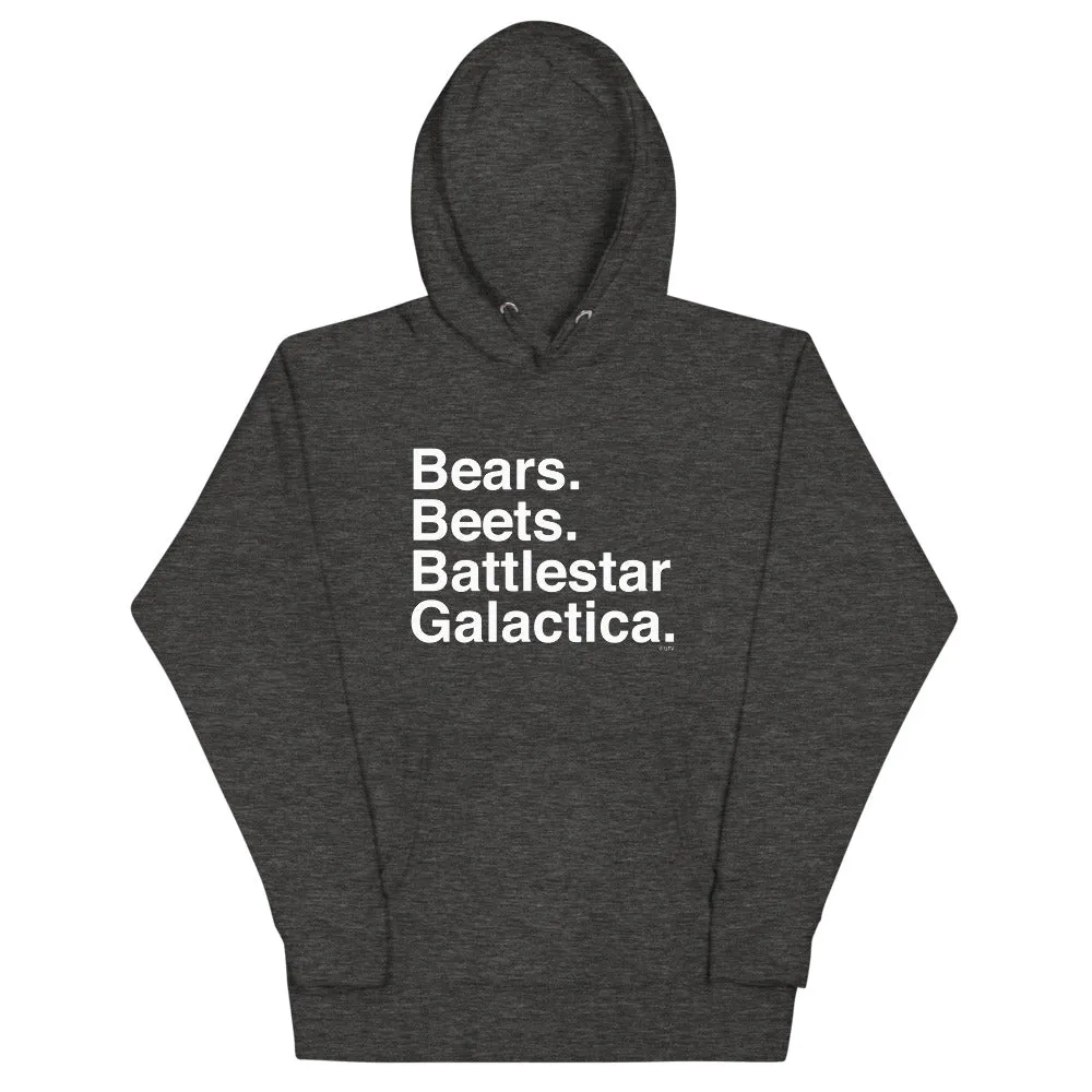 Bears. Beets. BSG. Unisex Hoodie