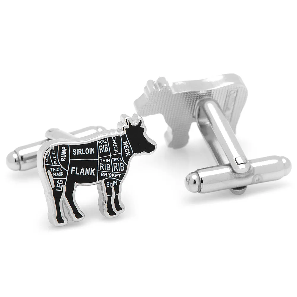 Beef Butcher Cuts Cufflinks