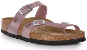 Birkenstock Mayari Oiled Leather In Lavender For Women | Regular/Wide Fit