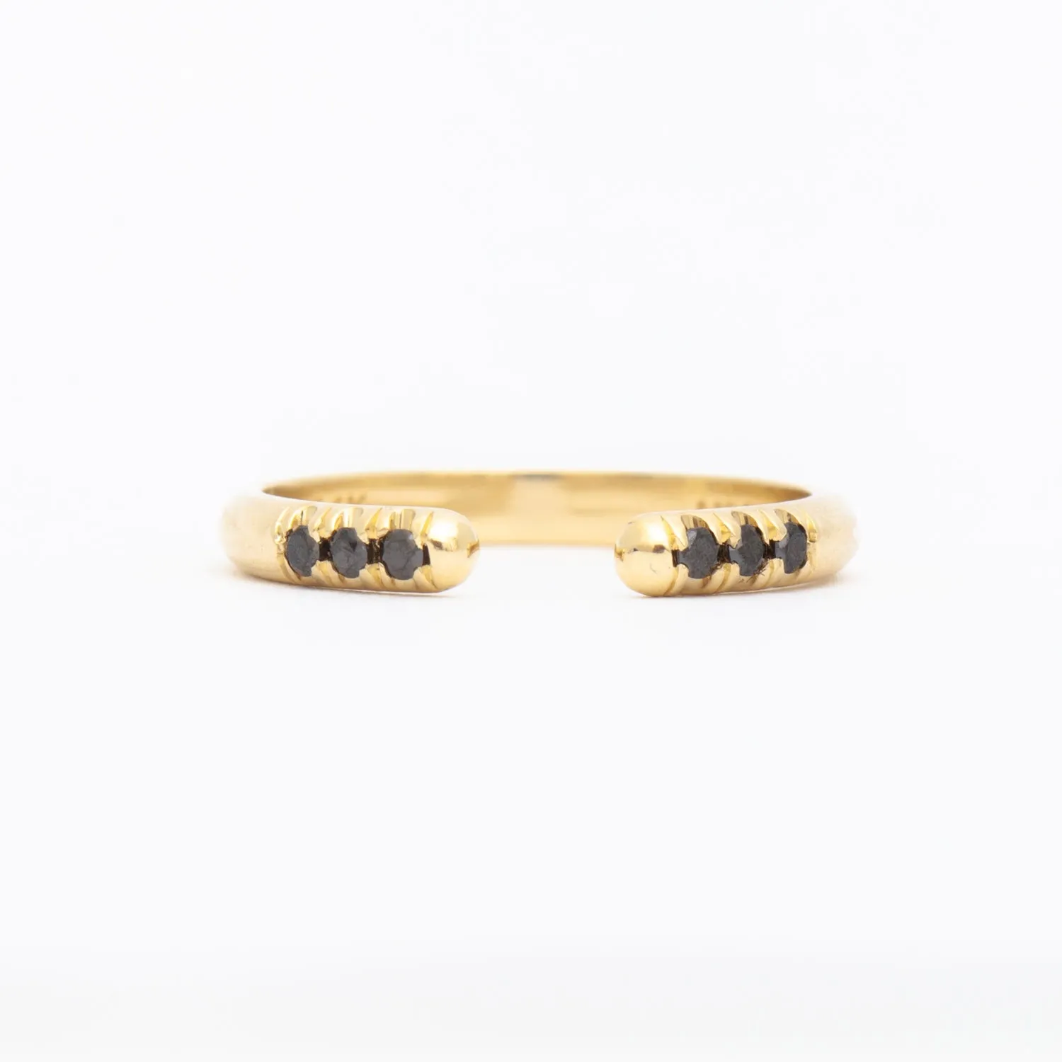 Black Diamond Chubby Equilibrium Cuff Ring