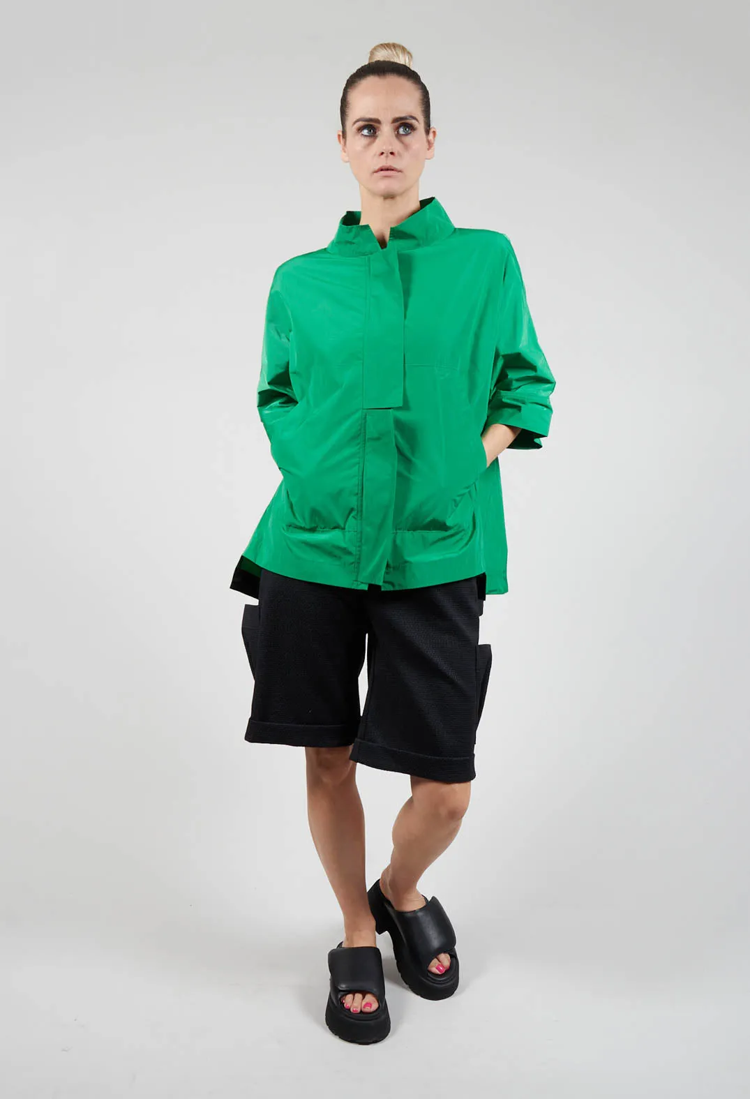 Bolo Jacket in Bright Green