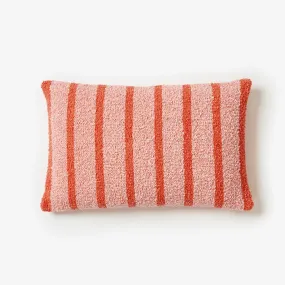 BONNIE & NEIL Boucle Thin Stripe Cushion 60 x 40 PINK