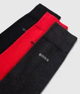 Boss 3 Pair Dress Sock In Boss Branding