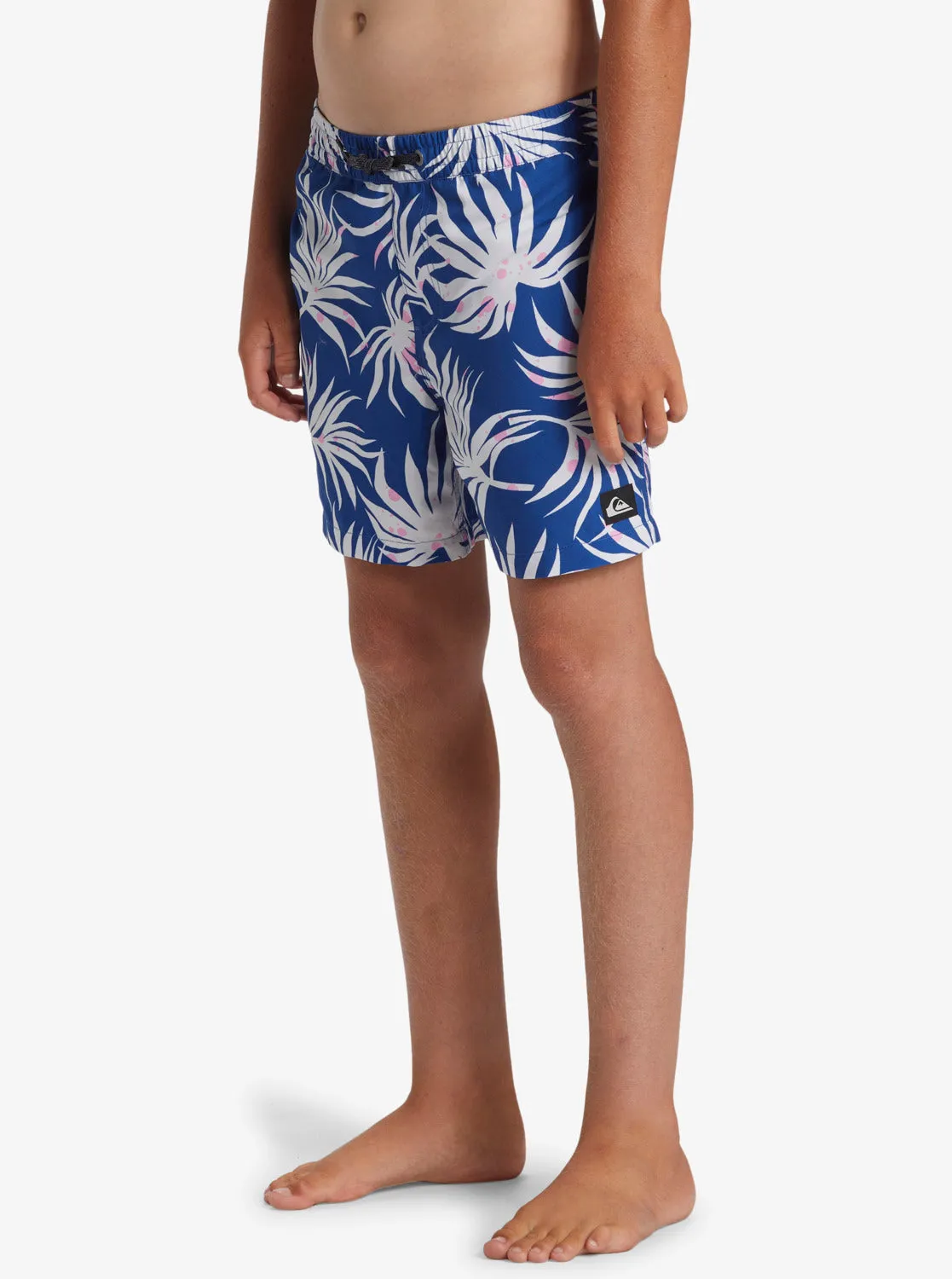 Boys 8-16 Everyday Mix Volley 14" Elastic Waist Shorts - Monaco Blue