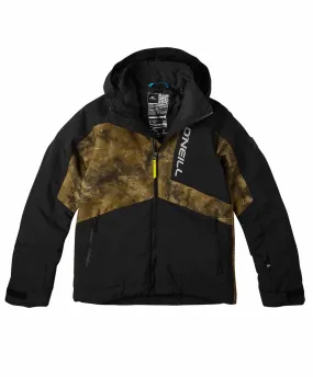 Boy's Hammer Jr AOP Snow Jacket - Black Out