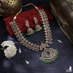 Bridal  Neckpiece with earring - 5269