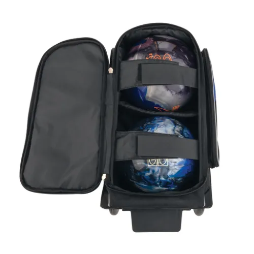 Brunswick Charger 2 Ball Roller Bowling Bag Black