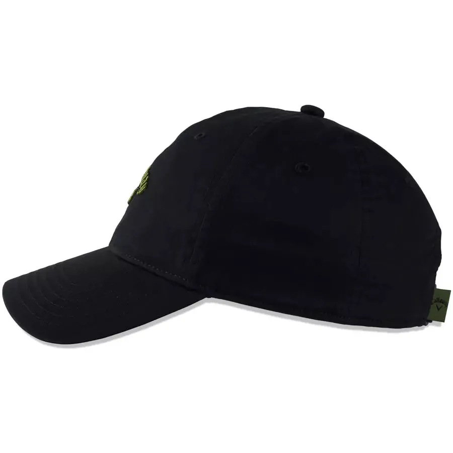 Callaway Men's 2022 Heritage Twill Golf Hat - Black/Green