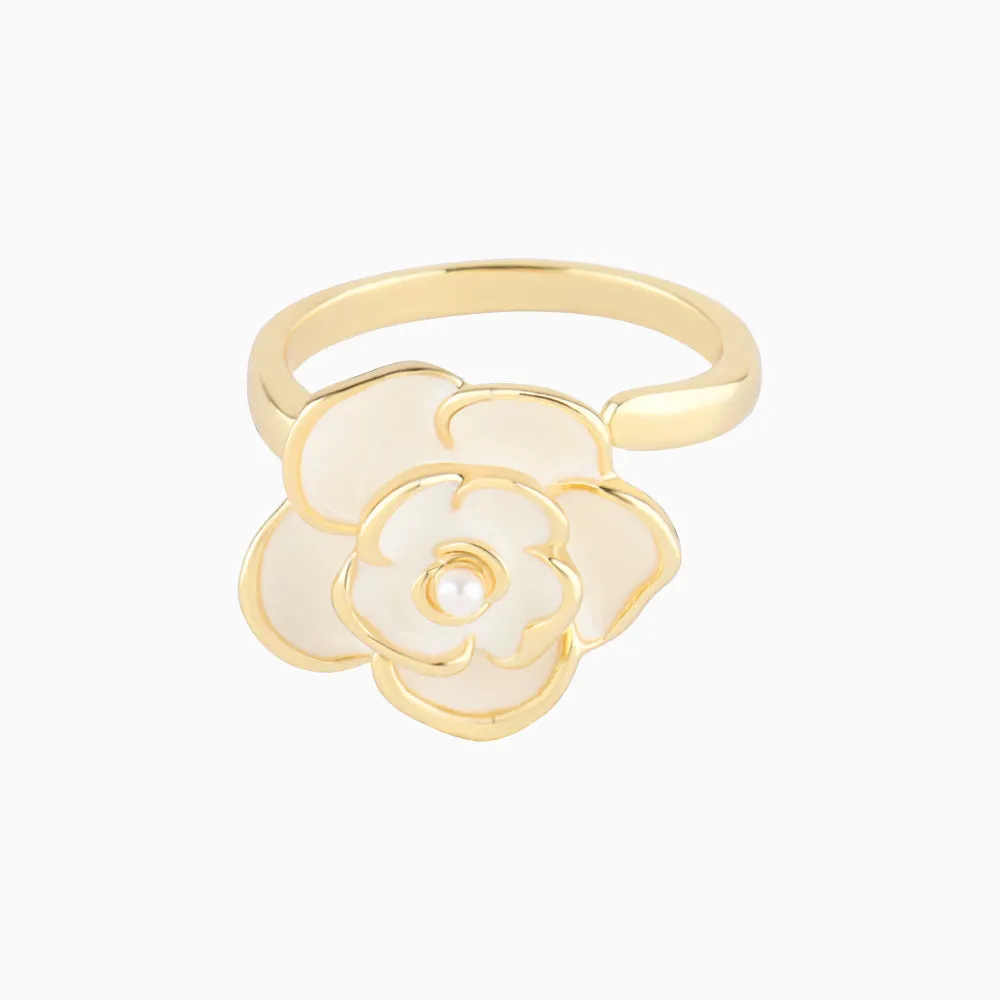 Camellia Pearl Ring