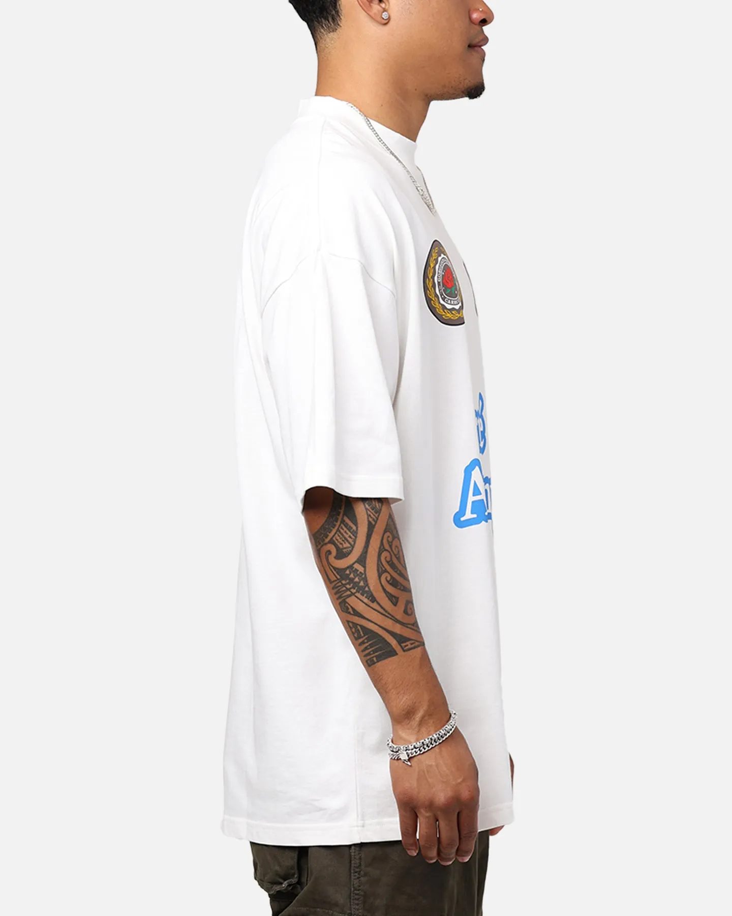 Carre Rosebowl Academy Mock T-Shirt Off White