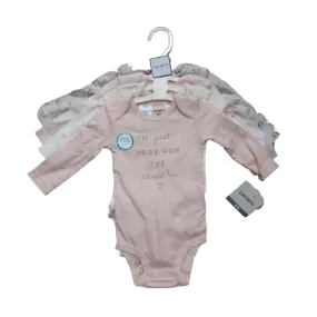 Carter's Pink and Grey 4 Piece Onesie Set (6 Months) | Brand New |